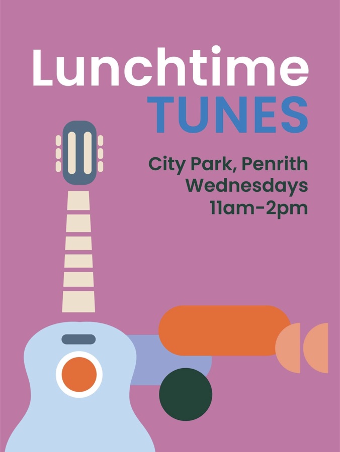 Penrith City Council Lunchtime Tunes event poster